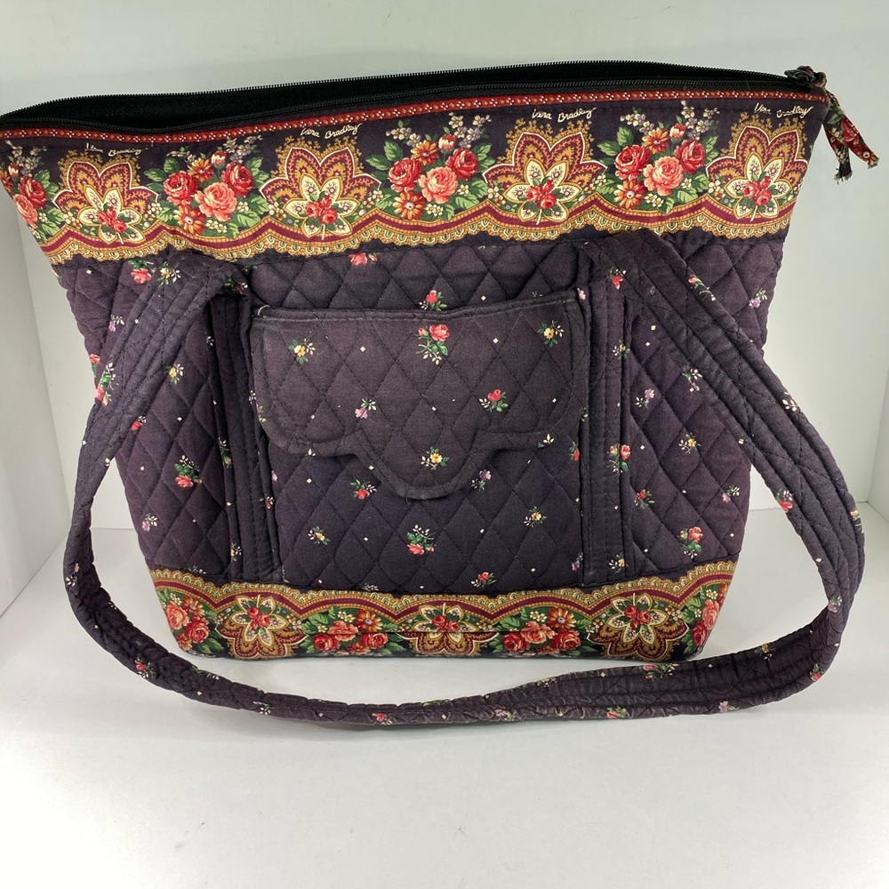 Vera Bradley flowered tote shoulder bag
